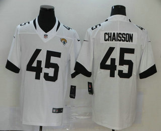 Men's Jacksonville Jaguars #45 K'Lavon Chaisson White New 2020 Vapor Untouchable Stitched NFL Nike Limited Jersey