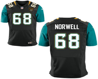 Men's Jacksonville Jaguars #68 Andrew Norwell Black Alternate Stitched NFL Nike Elite Jersey