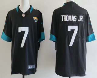 Men's Jacksonville Jaguars #7 Brian Thomas Jr Limited Black Vapor Jersey