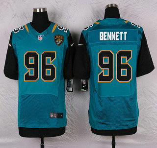 Men's Jacksonville Jaguars #96 Michael Bennett Teal Green Alternate NFL Nike Elite Jersey