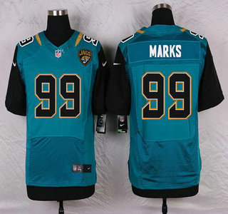 Men's Jacksonville Jaguars #99 Sen'Derrick Marks Teal Green Alternate NFL Nike Elite Jersey