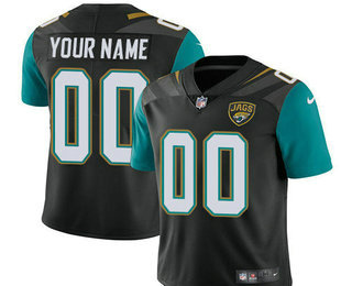 Men's Jacksonville Jaguars Custom Vapor Untouchable Black Alternate NFL Nike Limited Jersey
