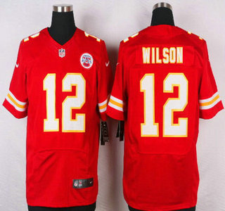 Men's Kansas City Chiefs #12 Albert Wilson Red Team Color NFL Nike Elite Jersey