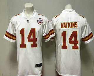 Men's Kansas City Chiefs #14 Sammy Watkins White 2018 Vapor Untouchable Stitched NFL Nike Limited Jersey
