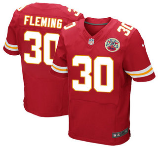 Men's Kansas City Chiefs #30 Jamell Fleming Red Team Color NFL Nike Elite Jersey