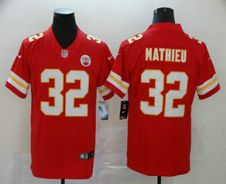 Men's Kansas City Chiefs #32 Tyrann Mathieu Red 2018 Vapor Untouchable Stitched NFL Nike Limited Jersey
