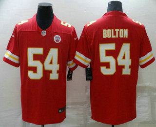 Men's Kansas City Chiefs #54 Nick Bolton Red 2021 Vapor Untouchable Stitched NFL Nike Limited Jersey