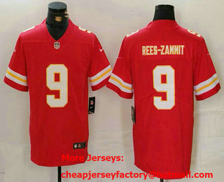Men's Kansas City Chiefs #56 Louis Rees Zammit Red Vapor Limited Stitched Jersey