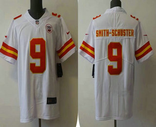 Men's Kansas City Chiefs #9 JuJu Smith-Schuster White 2022 Vapor Untouchable Stitched NFL Nike Limited Jersey