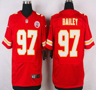 Men's Kansas City Chiefs #97 Allen Bailey Red Team Color NFL Nike Elite Jersey