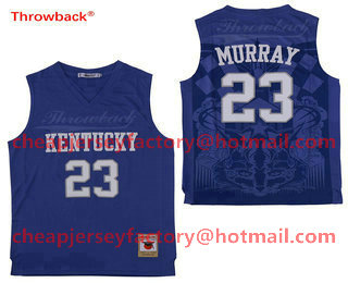 Men's Kentucky Wildcats #23 Jamal Murray Royal Blue Swingman Basketball Jersey