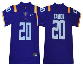 Men's LSU Tigers #20 Billy Cannon Purple 2017 Vapor Untouchable Stitched Nike NCAA Jersey