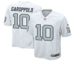 Men's Las Vegas Raiders #10 Jimmy Garoppolo White 2023 Color Rush Stitched Nike Limited Jersey