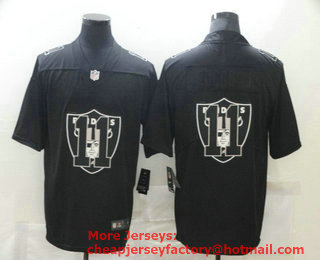 Men's Las Vegas Raiders #11 Henry Ruggs III Black 2020 Shadow Logo Vapor Untouchable Stitched NFL Nike Limited Jersey