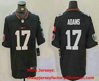 Men's Las Vegas Raiders #17 Davante Adams Black Mexico Vapor Limited Stitched Jersey