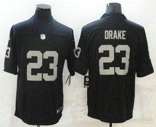 Men's Las Vegas Raiders #23 Kenyan Drake Black 2021 Vapor Untouchable Stitched NFL Nike Limited Jersey