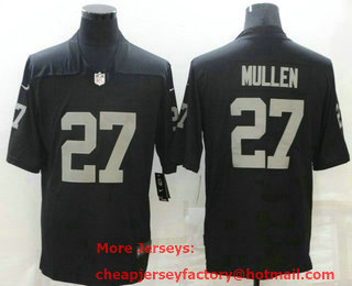 Men's Las Vegas Raiders #27 Trayvon Mullen Jr Black 2021 Vapor Untouchable Stitched NFL Nike Limited Jersey