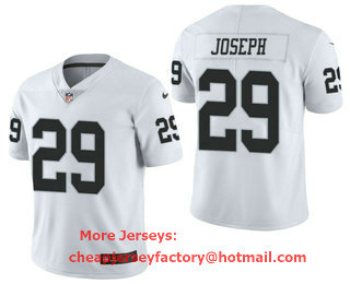 Men's Las Vegas Raiders #29 Karl Joseph White 2021 Vapor Untouchable Stitched NFL Nike Limited Jersey