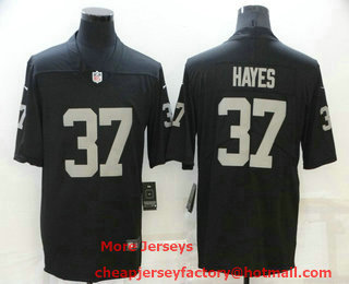 Men's Las Vegas Raiders #37 Lester Hayes Black 2021 Vapor Untouchable Stitched NFL Nike Limited Jersey