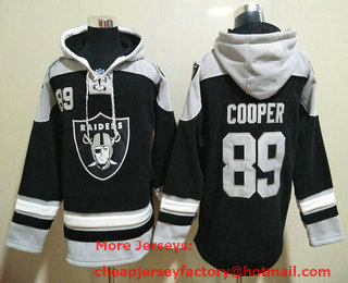Men's Las Vegas Raiders #89 Amari Cooper Black Team Color 2014 NFL Hoodie