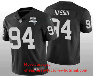 Men's Las Vegas Raiders #94 Carl Nassib Black 2020 Inaugural Season Vapor Untouchable Stitched NFL Nike Limited Jersey