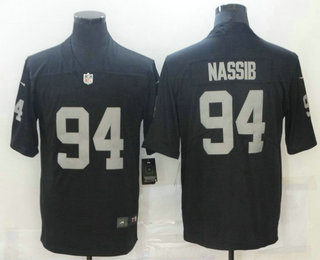 Men's Las Vegas Raiders #94 Carl Nassib Black 2021 Vapor Untouchable Stitched NFL Nike Limited Jersey