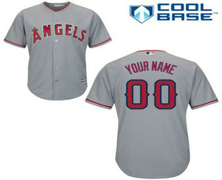 Men's Los Angeles Angels Gray Customized Jersey