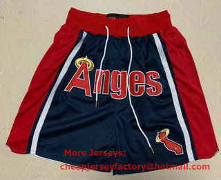 Men's Los Angeles Angels Navy Blue Just Don Shorts Swingman Shorts