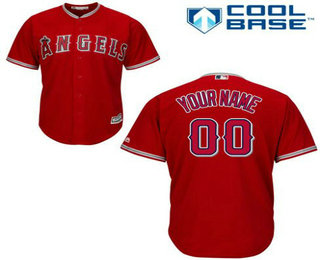 Men's Los Angeles Angels Red Customized Jersey