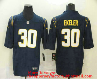 Men's Los Angeles Chargers #30 Austin Ekeler Navy Blue 2020 NEW Vapor Untouchable Stitched NFL Nike Limited Jersey