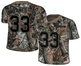 Men's Los Angeles Chargers #33 Derwin James Camo Stitched NFL Rush Realtree Nike Limited Jersey