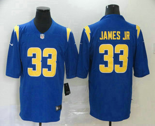 Men's Los Angeles Chargers #33 Derwin James Jr Royal Blue 2020 NEW Color Rush Stitched NFL Nike Limited Jersey