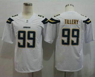 Men's Los Angeles Chargers #99 Jerry Tillery White 2019 Vapor Untouchable Stitched NFL Nike Limited Jersey