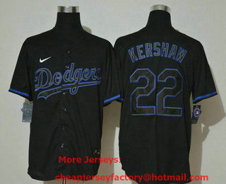 Men's Los Angeles Dodgers #24 Kobe Bryant Lights Out Black Fashion Stitched MLB Cool Base Nike Jersey
