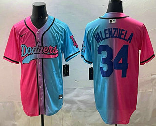 Men's Los Angeles Dodgers #34 Fernando Valenzuela