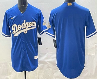 Men's Los Angeles Dodgers Blank Blue 2026 Gold Collection Limited Jersey