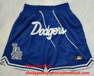 Men's Los Angeles Dodgers Blue Just Don Shorts Shorts