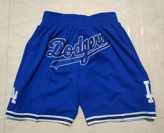 Men's Los Angeles Dodgers Blue With Dodgers Just Don Shorts Swingman Shorts