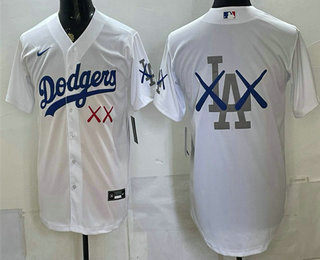 Men's Los Angeles Dodgers White Vapor Premier Limited Stitched Jersey