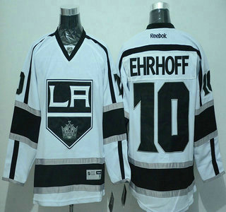 Men's Los Angeles Kings #10 Christian Ehrhoff Reebok White Hockey Jersey