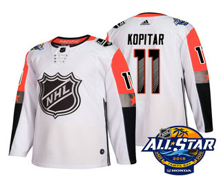 Men's Los Angeles Kings #11 Anze Kopitar White 2018 NHL All-Star Stitched Ice Hockey Jersey