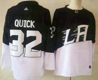 Men's Los Angeles Kings #32 Jonathan Quick Black 2020 Stadium Series Adidas Stitched NHL Jersey