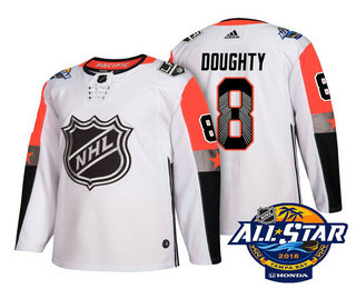 Men's Los Angeles Kings #8 Drew Doughty White 2018 NHL All-Star Stitched Ice Hockey Jersey