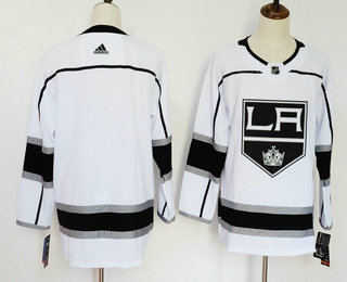 Men's Los Angeles Kings Blank White 2017-2018 Hockey Stitched NHL Jersey