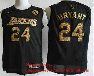 Men's Los Angeles Lakers #24 Kobe Bryant Black Edition Swingman Nike Jersey