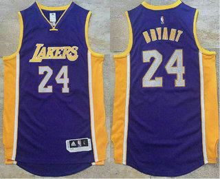 Men's Los Angeles Lakers #24 Kobe Bryant Purple Revolution 30 Christmas AU Jersey