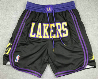 Men's Los Angeles Lakers Black 2023 City Icon Swingman Shorts 11