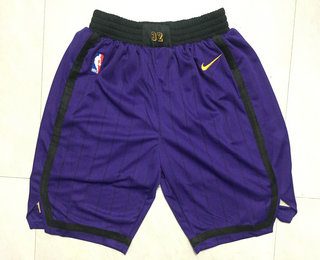 Men's Los Angeles Lakers Purple 2018-19 City Edition Nike Swingman Shorts