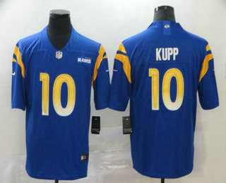 Men's Los Angeles Rams #10 Cooper Kupp Royal Blue 2020 NEW Vapor Untouchable Stitched NFL Nike Limited Jersey