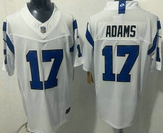 Men's Los Angeles Rams #17 Davante Adams Limited White FUSE 2026 Vapor Jersey